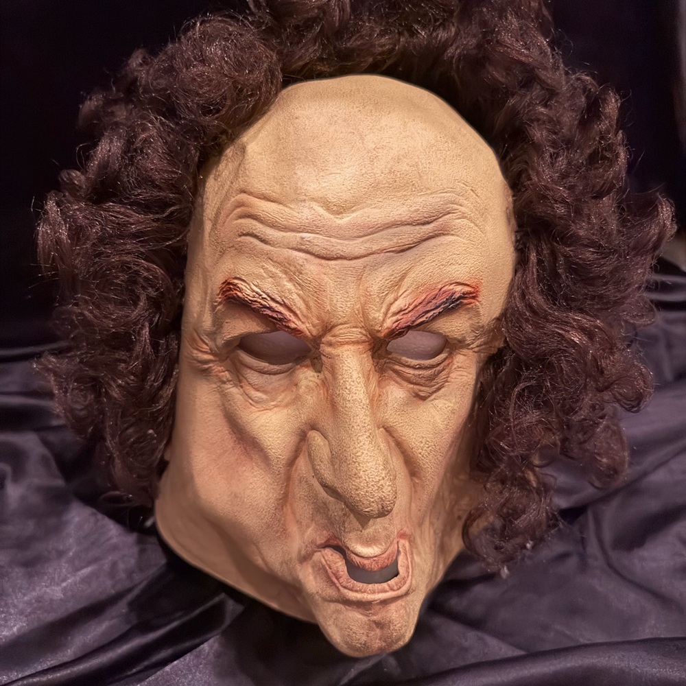 Three Stooges Larry Full-Head Costume Mask - Brown